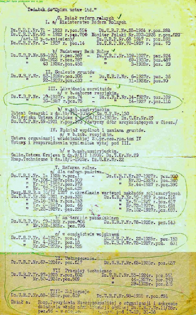 KKE 5952-10.jpg - (odpis) Dok. Karty z księgi„ Przepisów Pomiarowych metodą Triangulacyjną i Poligonową” wydane przez Ministerstwo Robót Publicznych, Warszawa, 1928 r.